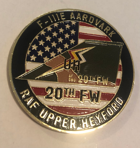 Challenge Coin F-111E Aardvark RAF Upper Heyford