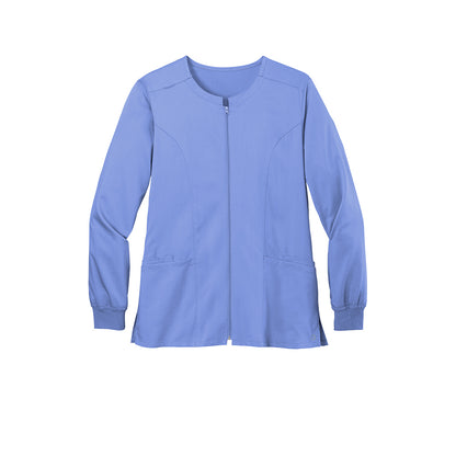 WonderWink® Women’s Premiere Flex™ Full-Zip Scrub Jacket Embroidered CommuniCare