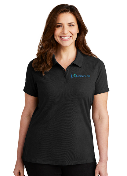 Port Authority Ladies EZ Cotton Polo CommuniCare Logo