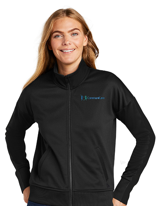 New Era ® Ladies Track Jacket LNEA650 Embroidered With CommuniCare Logo