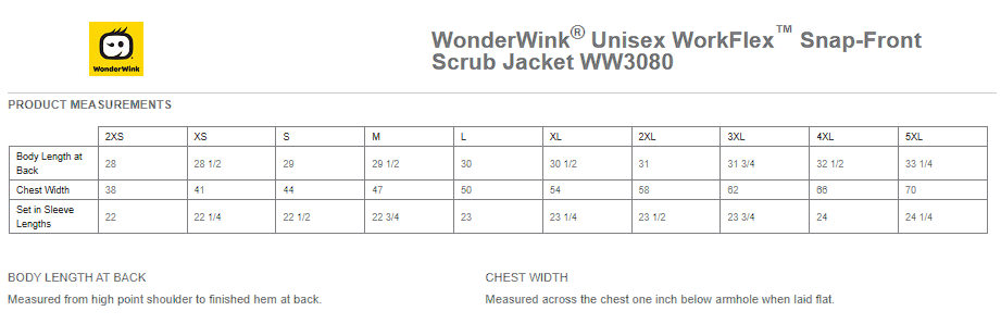 WonderWink® Unisex WorkFlex™ Snap-Front Scrub Jacket Embroidered CommuniCare